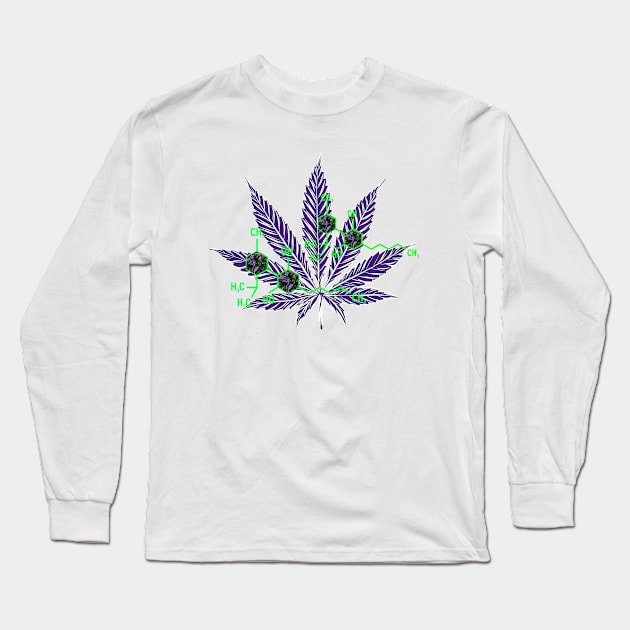 Molecules Long Sleeve T-Shirt by THCnicians